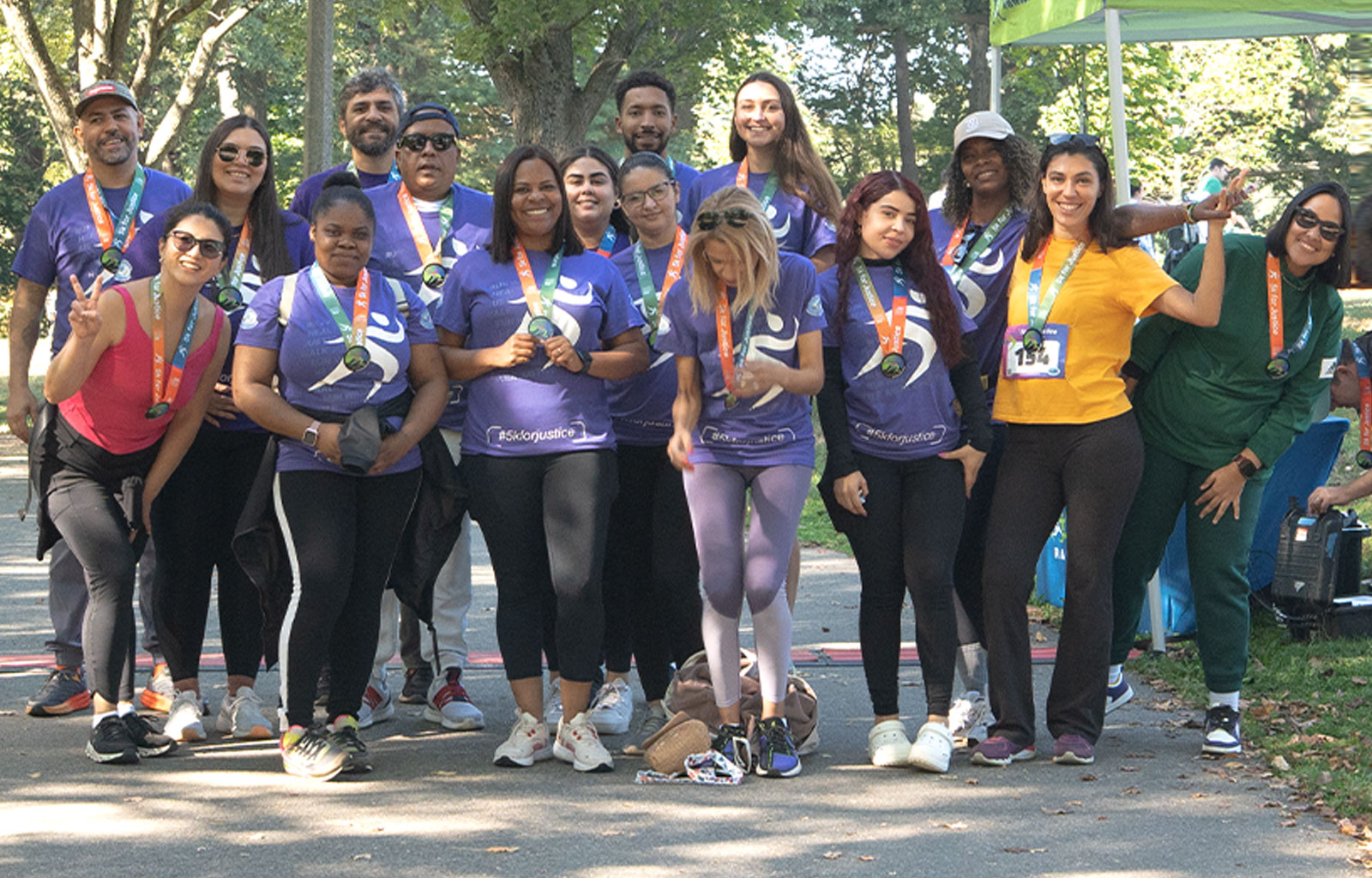 Community runners at Jamaica Pond